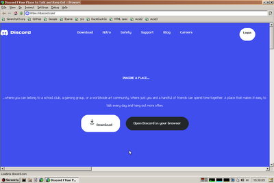 Screenshot of discord.com rendered by LibWeb