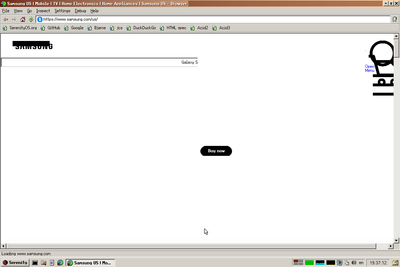 Screenshot of samsung.com rendered by LibWeb